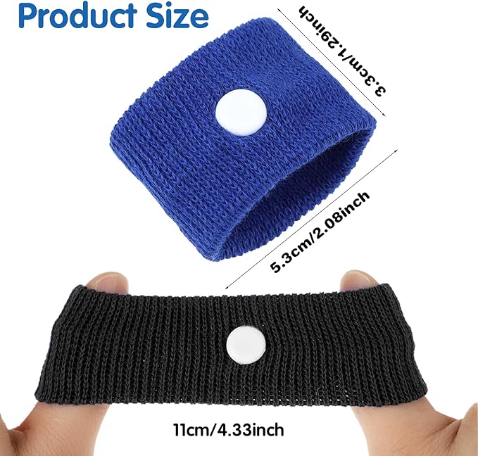 Motion Sickness Relief Bands, 8pcs Motion Travel Sickness Wristbands Natural Acupressure Nausea Relief Wristband for Pregnancy Morning Car Sea Flying Trip Dizziness Anxiety