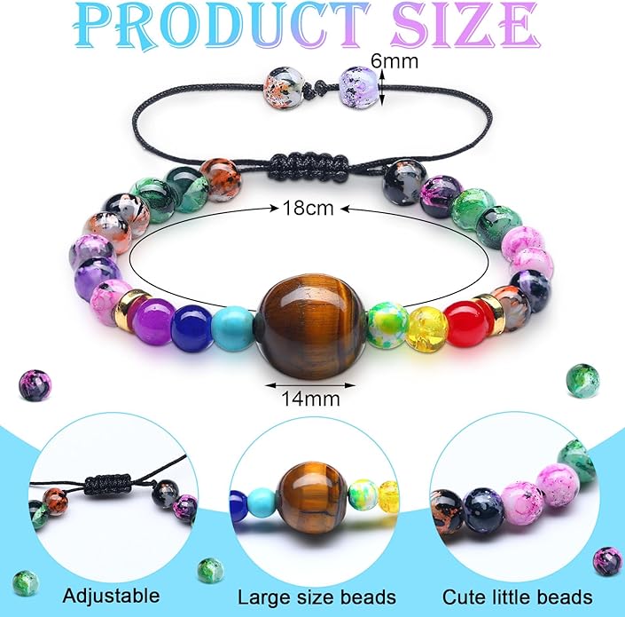 Sureio 6 Pcs Motion Sickness Bands Bracelet Anti Nausea Adjustable Wristband for Cruise Ship Essentials Seasickness Adult