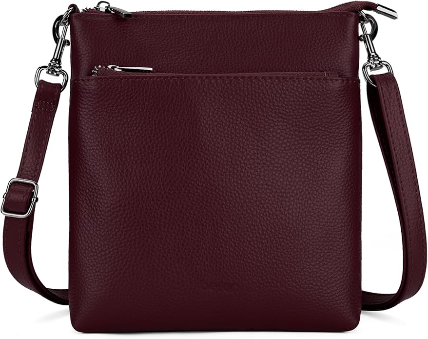 befen Genuine Leather Small Crossbody Purses for Women Travel Cross Body Bags Lightweight with Adjustable Shoulder Strap