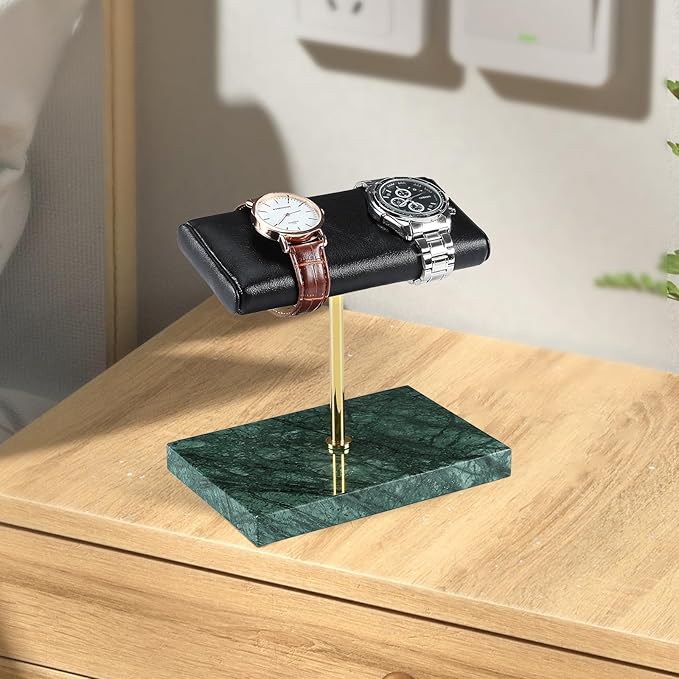 LYS&LYX Watch stand watch display stand watch holder watch Handcrafted watch holder (2--green/glod/black)