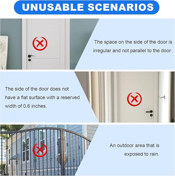 Door Window Alarm Sensors - Door Alarms for Kids Safety, Door Alarms for Home Security, for Home, Office, Store, Garage, Dorm Room, Apartment, RV, Silver Gray, 6 Pack