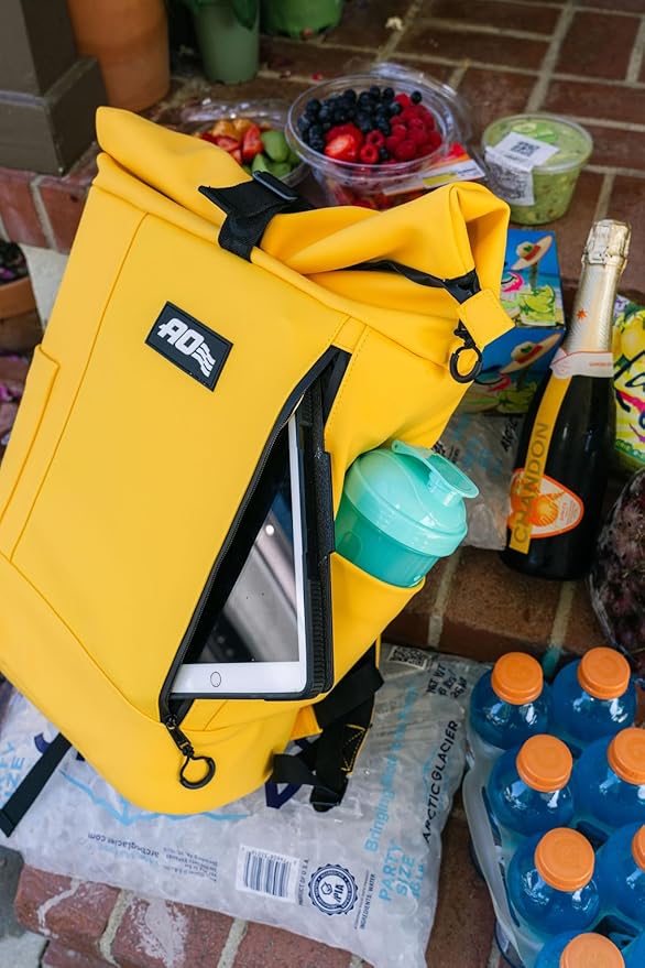 AO Coolers Nomad Backpack Cooler, Waterproof Roll-Top, Insulated
