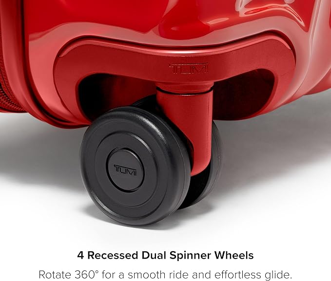 TUMI - 19 Degree International Expandable 4 Wheeled Carry-On - Hard Shell Suitcase - 21.8" X 14.0" X 9.0" - Red