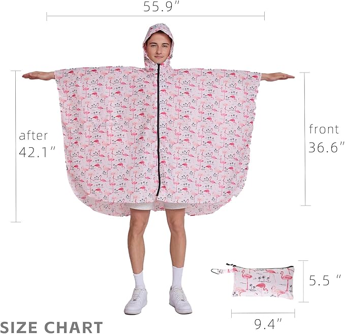 Cloak raincoat Unisex poncho Adult hooded men and women with pockets Mountaineering hiking rainstorm prevention