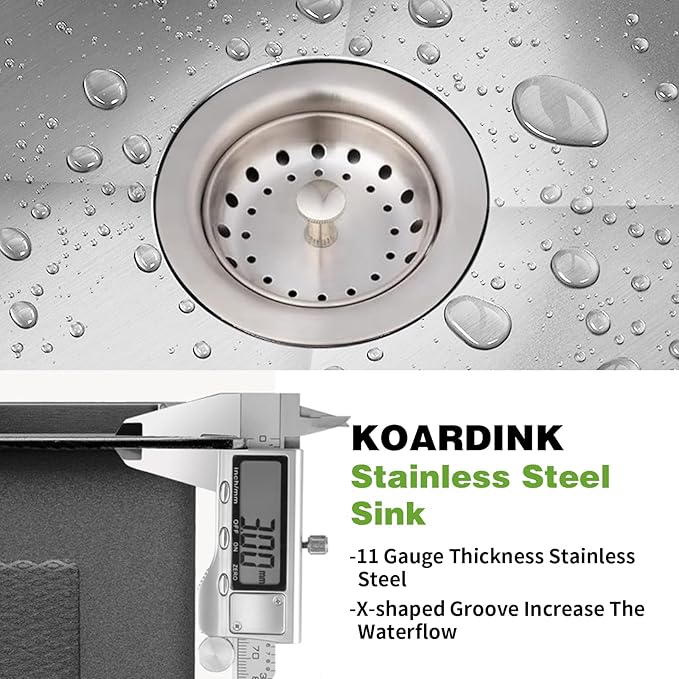 Kitchen And Bar Sink, 15x17 Inch Stainless Steel Drop In Kitchen Sink Modern Single Bowl Topmount Bar Sink Combo-SS Grid,Silicon Mat,Drain Strainer Set Compatibility With Various Kitchen & Bar Style