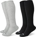 HAPIU Merino Wool Soft Compression Socks for Women & Men, 15-20 mmHg, Plus Size Knee High Stocking for Nurses, Pregnancy, Travel, Flight, Medias de Compresión Mujer