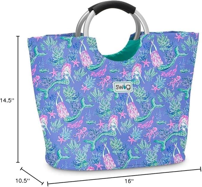 Swig Life Loopi Tote Bag, Large, Lightweight, Waterproof Beach and Utility Bag