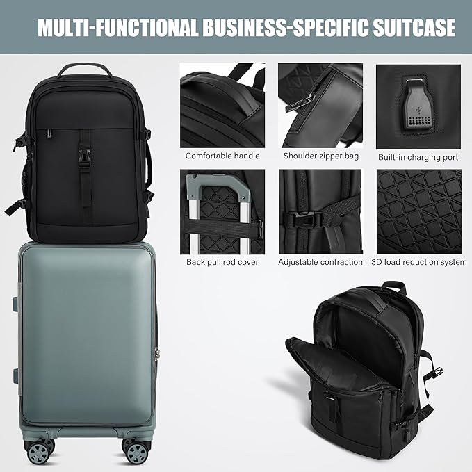 buy 0ne get 0ne free! Carry On Luggage Front Opening 20in Suitcase with TSA Lock PC Hardside Rolling Luggage Travel Suitcase, Small, Hardside Expandable Luggage with Spinner Wheels (Grey)