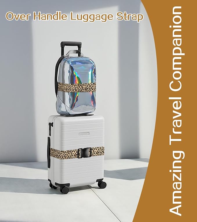 Luggage Straps for Suitcases Travel Belt Luggage Band Heavy Duty Traveling Luggage Identifier Cute Women Girls Unique Accesory,