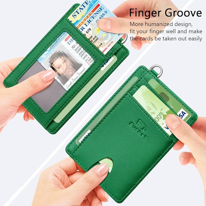 FurArt Slim Minimalist Wallet, Front Pocket Wallets, RFID Blocking, Credit Card Holder for Men & Women