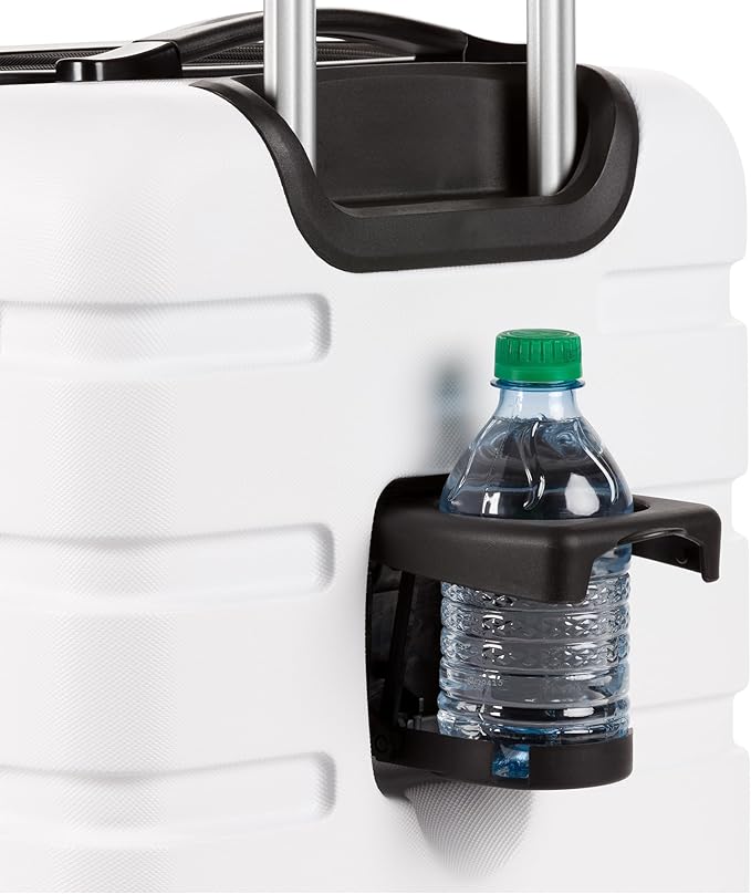 SwissGear 7366 Hardside Expandable Luggage with Spinner Wheels, White, Carry-On 19-Inch