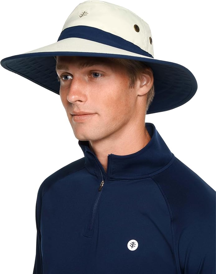 Coolibar UPF 50+ Men's Women's Matchplay Golf Hat - Sun Protective