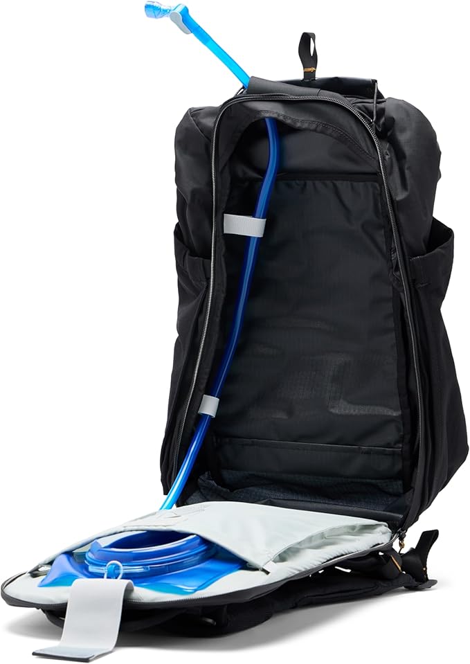 Peak Design Outdoor Backpack 25L, Black, Compact and Lightweight Frameless Daypack, Ultra Cinch Roll-Top Design, Ideal for Day Hikes, Camera Carry and Commuting, Versatile Backpack for Men and Women