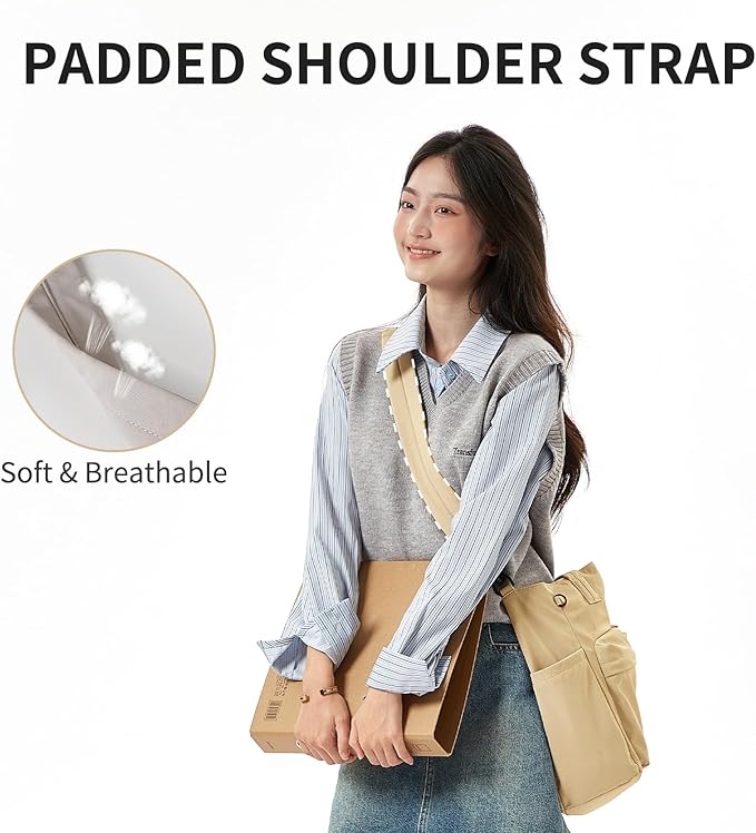 aji Tote Bag for women work, Water-Resistant Tote Bag with Multi Pockets,for Work/Travel/College/Daily