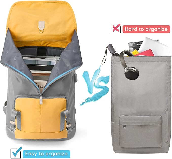 17" Laptop Backpack for Girls & Boys Teens, College Bookbag High School Backpack with USB Charging Port for Women & Men
