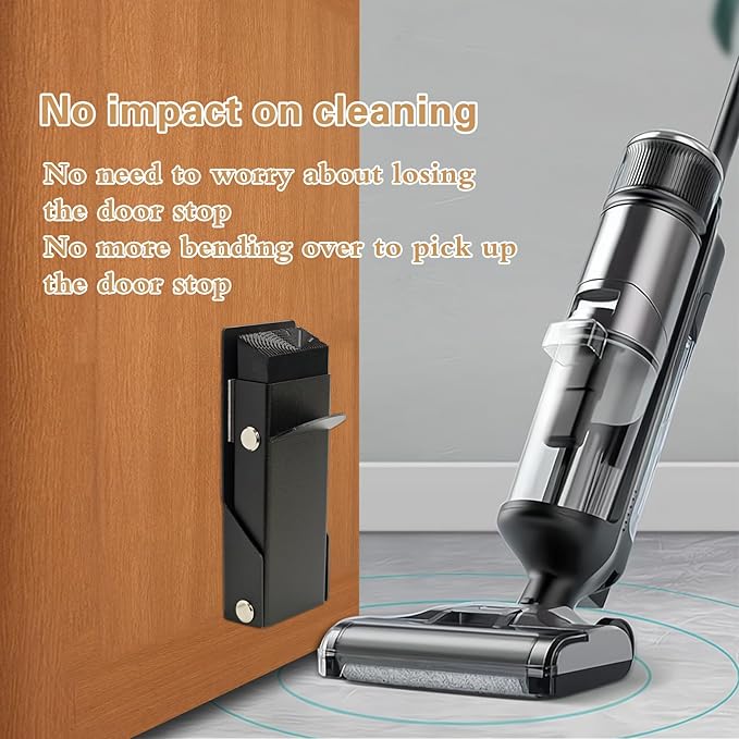 Door Stoppers 2 Pack, Door Stop of Self-Adhesive, Kick Down Door Stopper, No Longer Requires Manual Operation or Bending Over, Door Stoppers for Bottom of Door