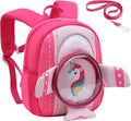 Padgene Toddler Backpacks Kids Preschool Backpack Waterproof Neoprene Animal Schoolbag Lunch backpack 3D Cartoon Dinasour Mini Travel Bag for Boys Girls Ages 3-5