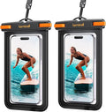 Lamicall 2 Pack Cell Phone Bag, for Mother Mom, Birthday Gift for Father Teens Girls Boys Phone Pouch, Black