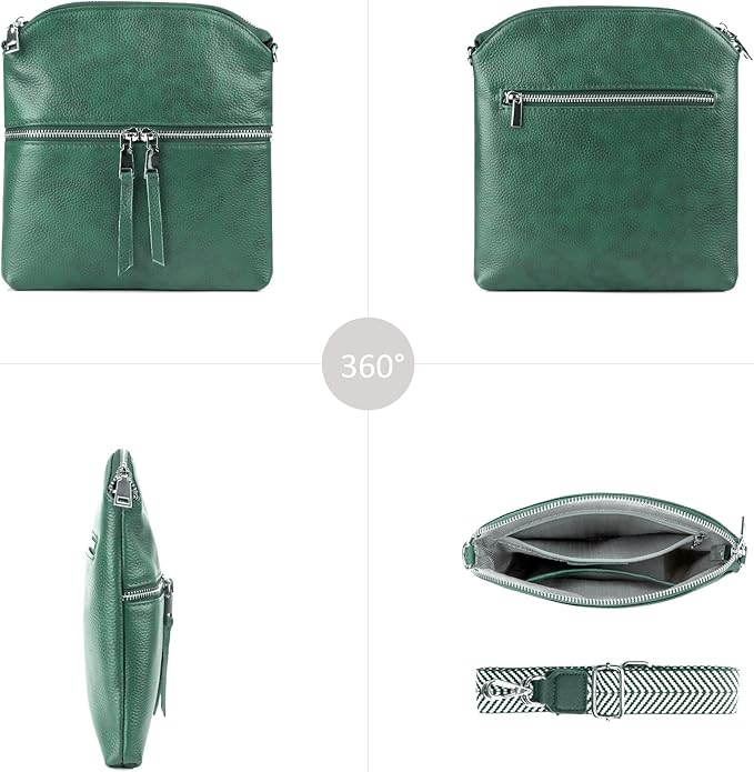 befen Genuine Leather Small Crossbody Purses for Women Travel Cross Body Bags Lightweight with Adjustable Shoulder Strap