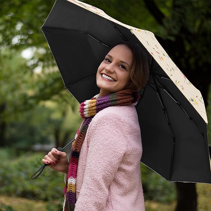 G4Free UPF 50+ UV Protection Large Travel Umbrella 42/46 Inch Auto Open Close Windproof Sun Blocking Umbrella