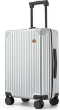20 Inch Carry on Luggage,Airline Approved 22x14x9 Hard Shell Carry on Suitcase with 360° Spinner Wheels,TSA Lock and Lightweight Hardside Carry-on Luggage for Travel (Silvery, 20 Inch)