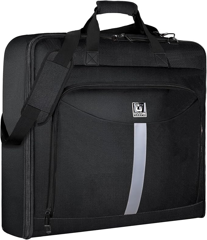 Garment Bags for travel,Hanging clothes Bag for Men Women,Suit Bags with Shoulder Strap,Wedding dress/shirt carry on luggage with fence hook,Wrinkle Free foldable duffle bag,Waterproof luux travel bag