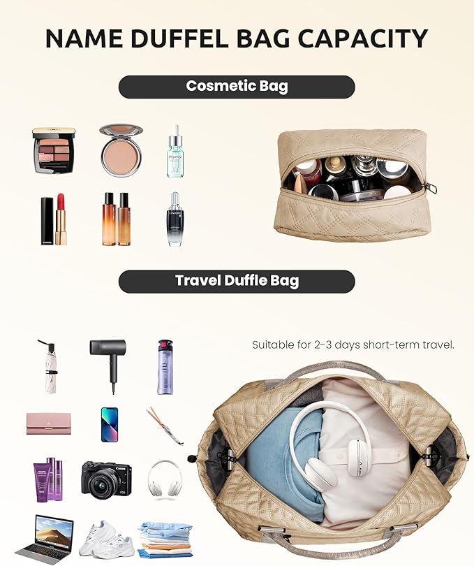 Women Group Gift Ideas, Gifts for Women-Kids Travel Bags with Shoe Compartment, Personalized Weekender Bag, Monogram Overnight Bag for Women, Letter Travel Bag with Makeup Bag (Letter Y)