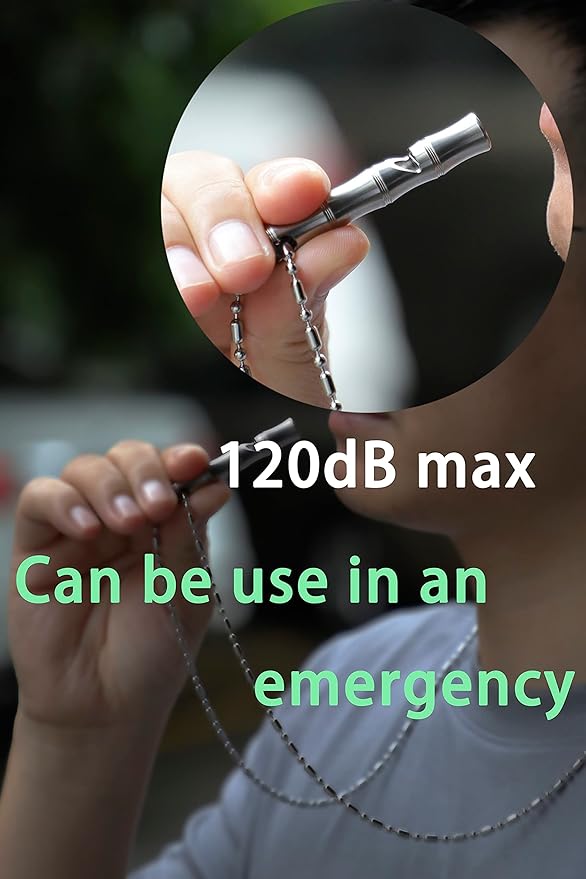 TACRAY Emergency Whistle Survival Loud, Perfect Loud Whistle for Safety,Survival,Hiking,Camping,Child Safety,Pets Training