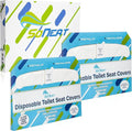 Disposable Toilet Seat Cover - 200 Sheets of XL Half Fold Flushable Paper Toilet Seat Liners for Commercial and Public Facilities, Premium Portable Potty Covers for Kids, Colorful (2 Pack)