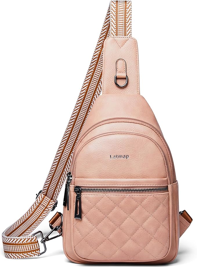 Sling Bag For Women Fanny Pack Crossbody Travel Shoulder Belt Bags Tote Backpack Purse Faux Leather