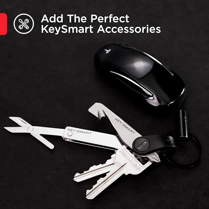 KeySmart Keychain Key Holder - Compact Key Organizer for Key Chain, EDC Key Chains, Key Ring Keychains