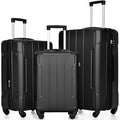 Merax Luggage Set 3 Piece Hardshell Suitcases with Spinner Wheels, TSA Lock, Lightweight Travel Luggage 20" Carry On 24" 28" Checked for Family Trips