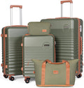 Luggage Sets 5 Piece, Suitcases with Wheels, Hardshell Suitcase Set, ABS Carry on Luggage Set with TSA Lock, Travel Luggage