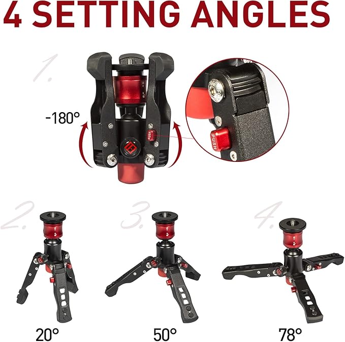 IFOOTAGE Monopod with Feet, 59’’ Lightweight Telescopic Carbon Fiber Camera Monopod,Tripod Stand,Metal Flip Locks for DSLR,Sony,Max.Load 22lbs,Cobra 2 C150 Ⅱ