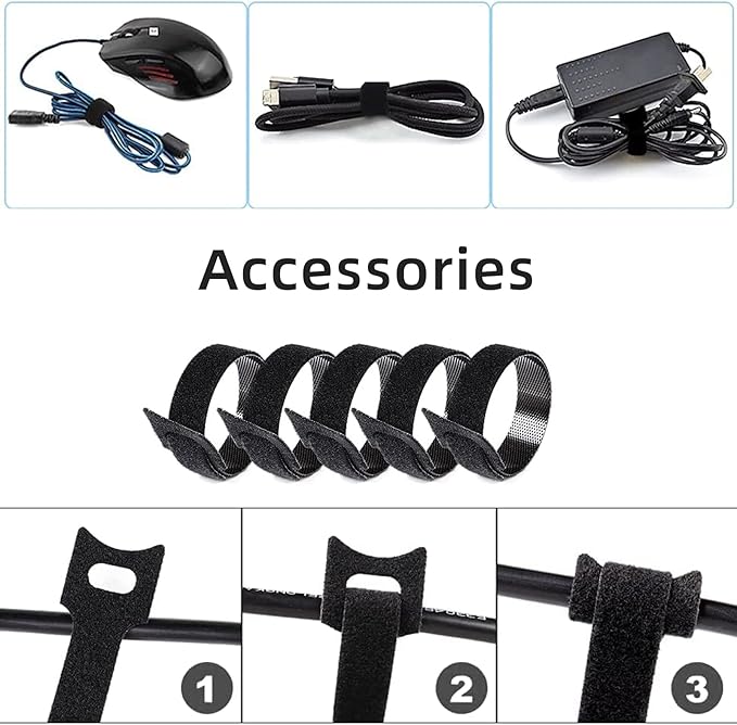 Electronics Organizer Travel Case Cord Cable Charger Organizer Bag Travel Accessories Essentials for Women Men Double Layers Tech Pouch with 5 Cable Ties for Phone Power Bank SD Card USB, Grey