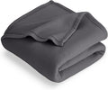 Bare Home Polar Fleece Blanket - King - Warm & Cozy - Premium Fleece - Throw for Bed, Sofa, Camping, Travel and Cold Nights - Lightweight Blanket (King, Forged Iron Grey)