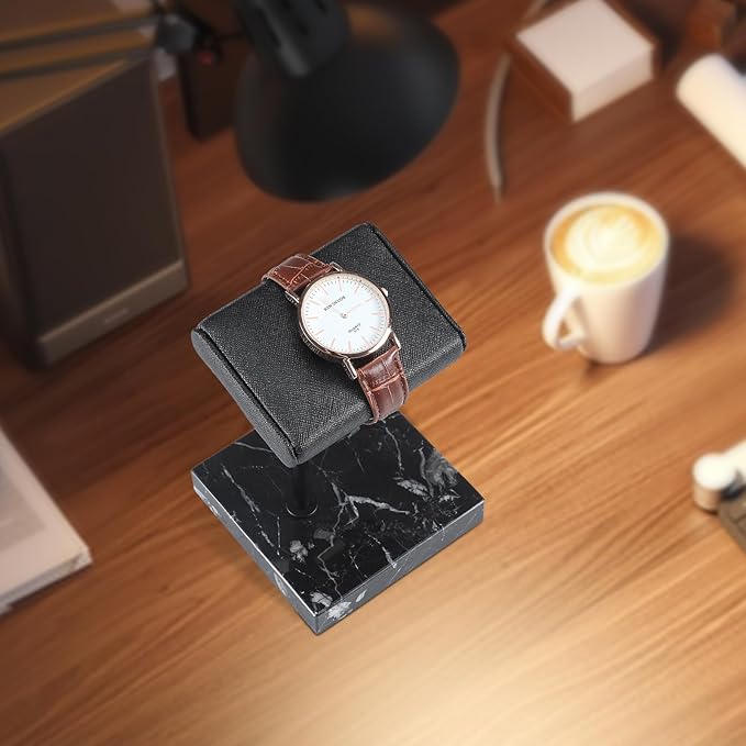 LYS&LYX Watch stand watch display stand watch holder watch Handcrafted watch holder (1black)
