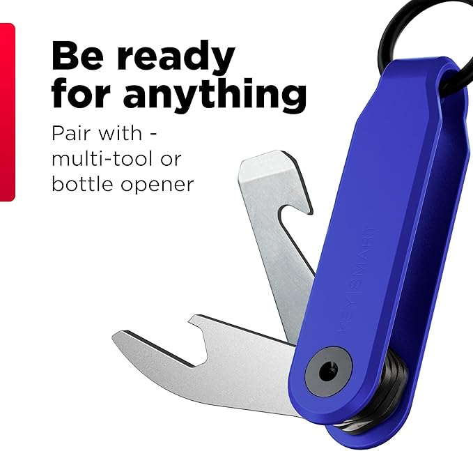 KeySmart Keychain Key Holder - Compact Key Organizer for Key Chain, EDC Key Chains, Key Ring Keychains