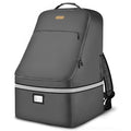 Car Seat Travel Bag - Padded Car Seat Carrier with Steel Cable Handle and Reflective Stripes, Large Durable Airport Gate Check Bag with Shoulder Strap