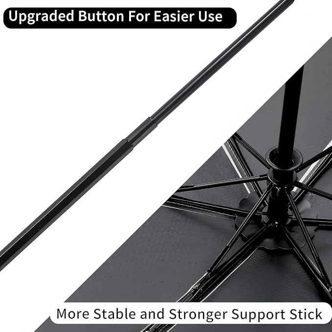 GAOYAING Compact Automatic Travel Umbrella with Case, Mini Small Folding Sun UV, Pocket Purse Umbrella