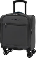 Verage Under Seat Luggage with Wheels, Softside Small Suitcase Spinner Carry On Luggage Bags for Airlines Airplanes Short Trip Men Women (Grey, 14-Inch Underseat)
