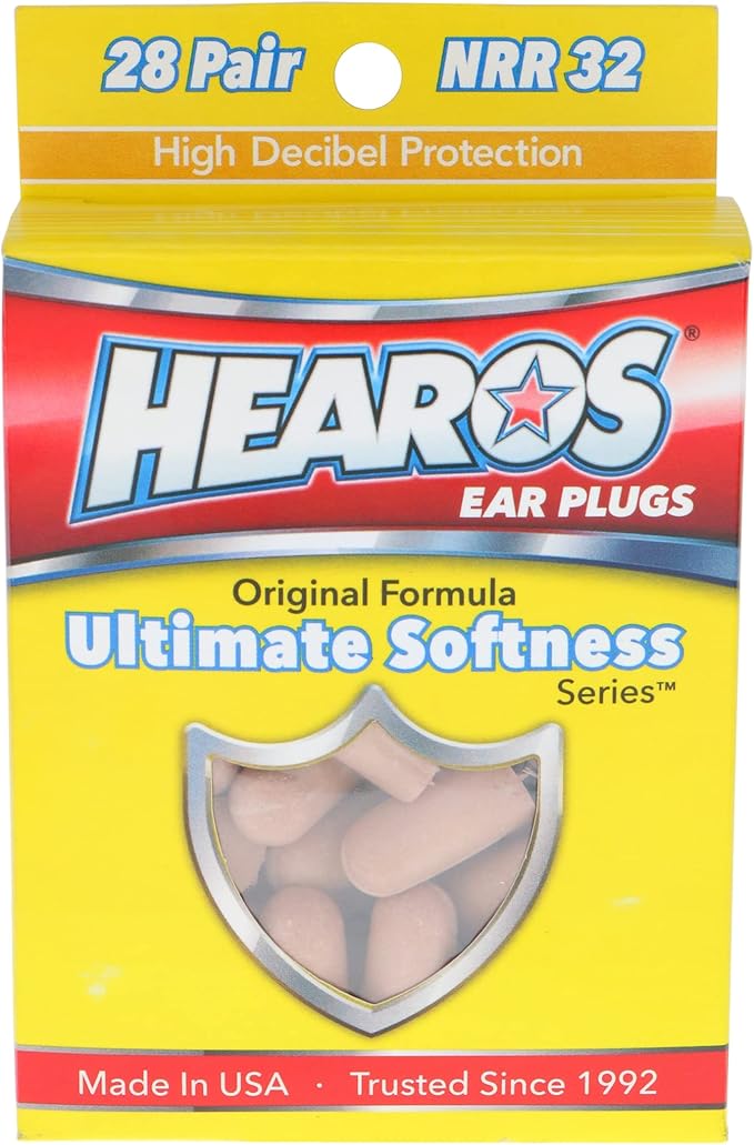 HEAROS Ultimate Softness Series Ear Plugs 28 Pair (Pack of 2)