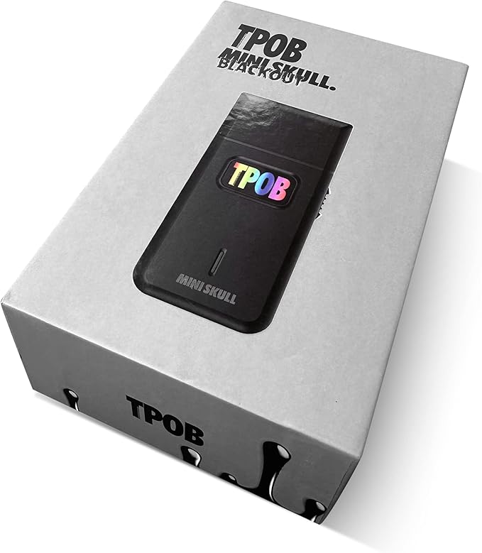 TPOB Mini Skull Single Shaver Compact Design That can fit in Your Pocket with a Turbo Charged Motor, Perfect for Both Professional and at-Home use (Black)