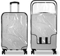 Clear PVC Luggage Cover, Waterproof Dustproof Anti-Scratch Suitcase Protector, Fits Wheeled Suitcases 18" 22" 24" 26" 28" 30" - Thicken Baggage Cover Case（18"）