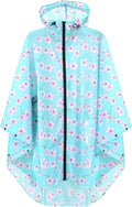 ANYOO Waterproof Rain Poncho Lightweight Reusable Hiking Hooded Coat Jacket for Outdoor Activities