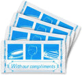 Fresh Towel Individually Wrapped Moist Towelettes - 1 Box of 100 Hand Wipes Individually Wrapped (7 x 8 inches Towel Size, White)