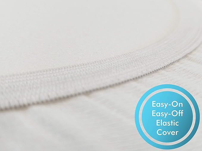 Comfort Finds Rise with Ease Seat Cushion - Thick Firm Chair Cushion Booster - Extra Thick Foam Pad for Home, Patio, Office and Car Seats - Extra Supportive Lift - 14 X 14 X 5 (Sherpa Cream)