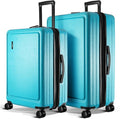 Luggage Sets 2 Piece, 24 Inch Suitcase and 28 Inch Luggage with Spinner Wheels, Durable Hard Shell Suitcase Set, Expandable Travel Suitcases with Wheels, Teal