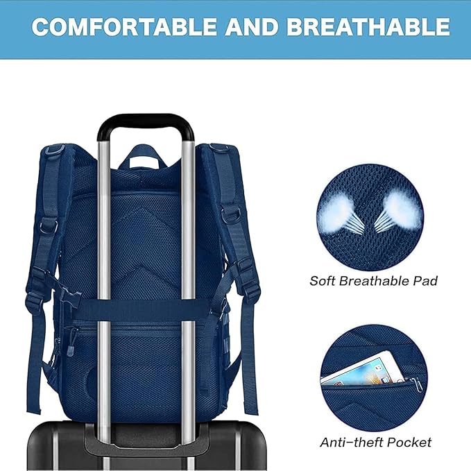 MOSISO Camera Backpack, DSLR/SLR/Mirrorless Tactical Camera Bag Case with Laptop Compartment Compatible with Canon/Nikon/Sony, Royal Blue