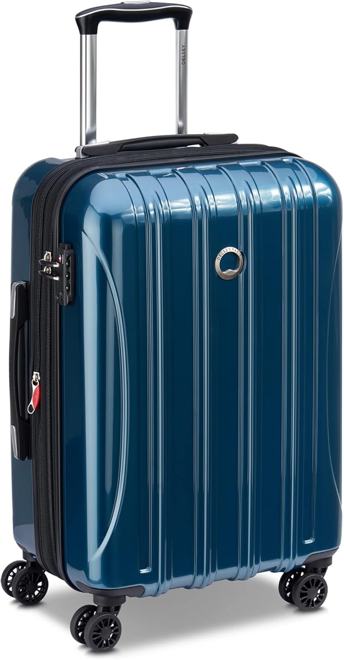 DELSEY PARIS Helium Aero Hardside Expandable Luggage with Spinner Wheels, Teal, 2-Piece Set (21/24)